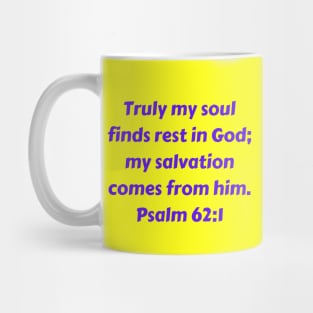 Bible Verse Psalm 62:1 Mug